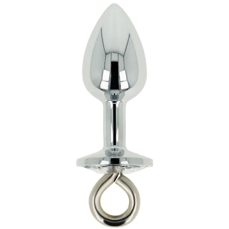 Ohmama Fetish Metal Butt Plug With Ring
