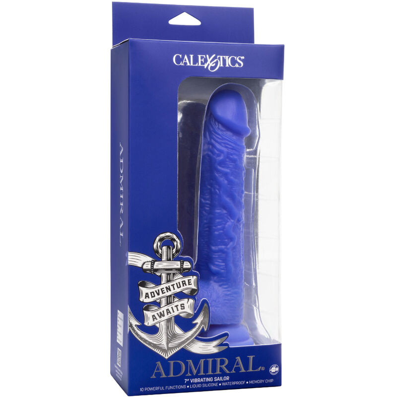 Calexotics - admiral sailor realistic dildo vibrator blue 4