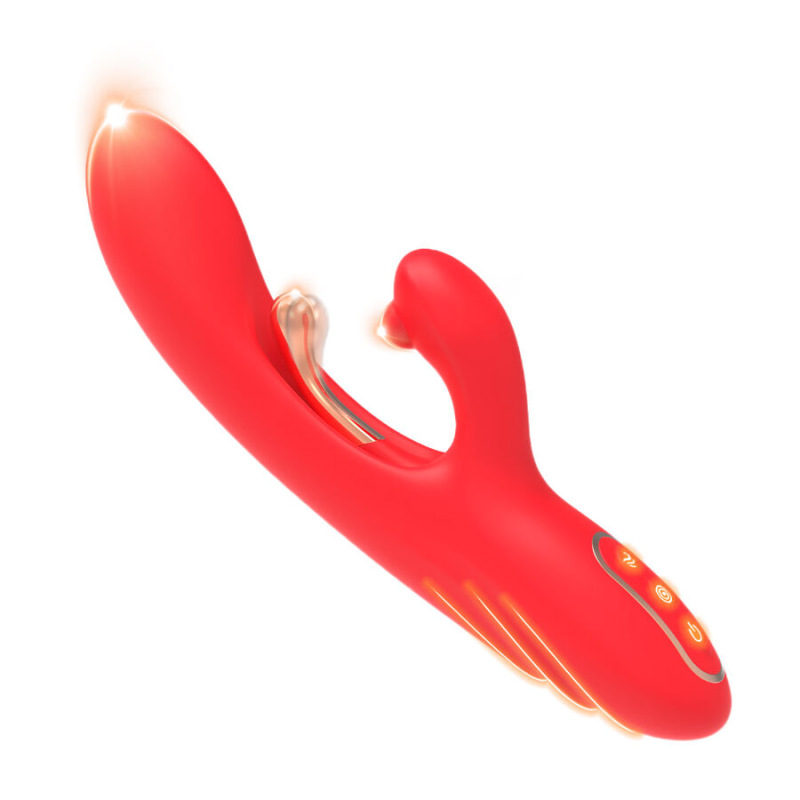 Armony - g-spot and clitoris stimulator vibrator with oscillating tongue red 1