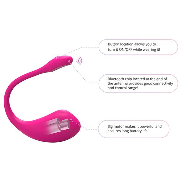 Lovense - Lush 2 Wearable Bullet Vibrator - Vibračné Vajíčko 11