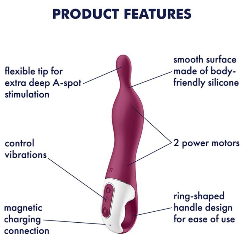 Satisfyer A-Mazing 1 A-Spot Vibrator - Berry 3