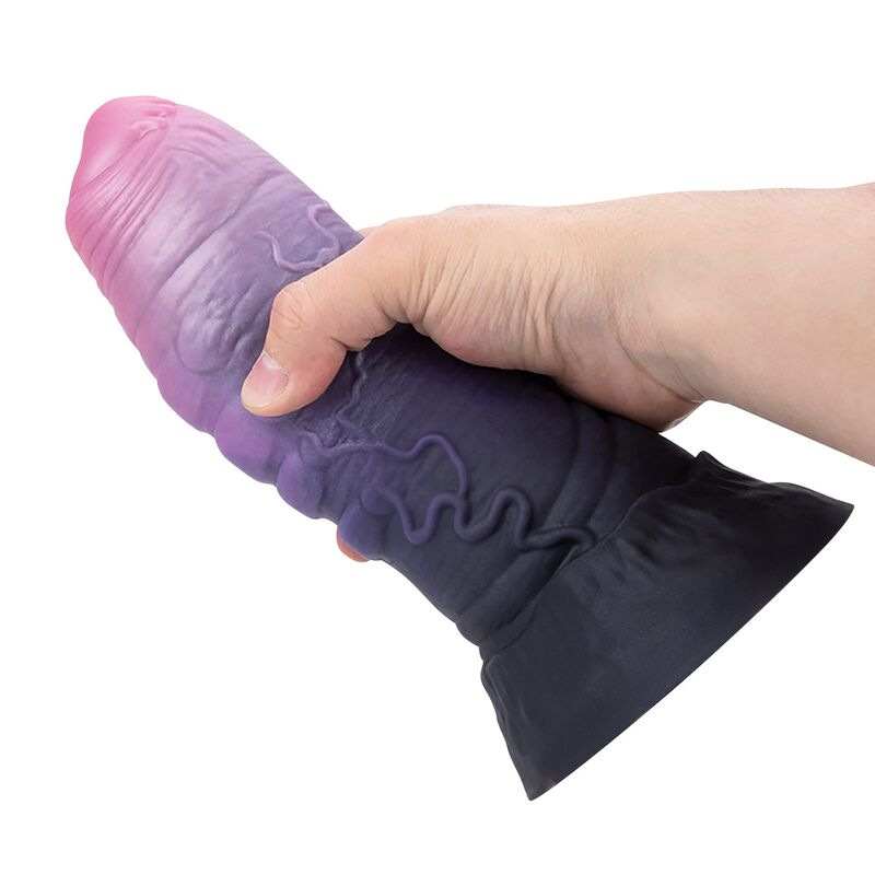 Power monsters - dreadful fiend bicolor fantasy silicone dildo 24 cm Ø 6 cm 3