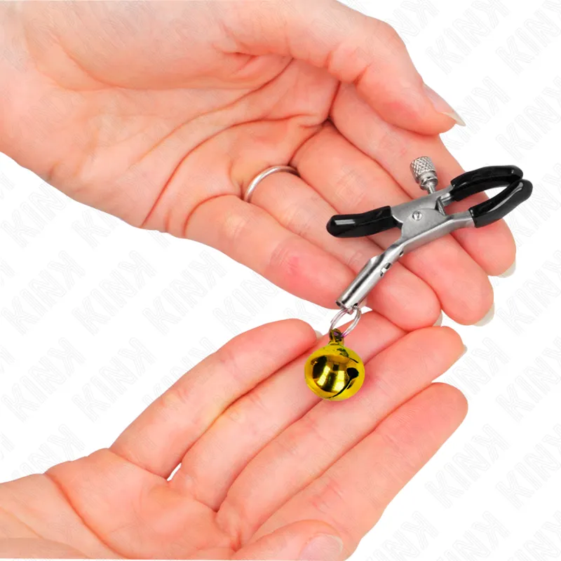 Kink - Gold Single Bell Nipple Clamp 6 Cm 2
