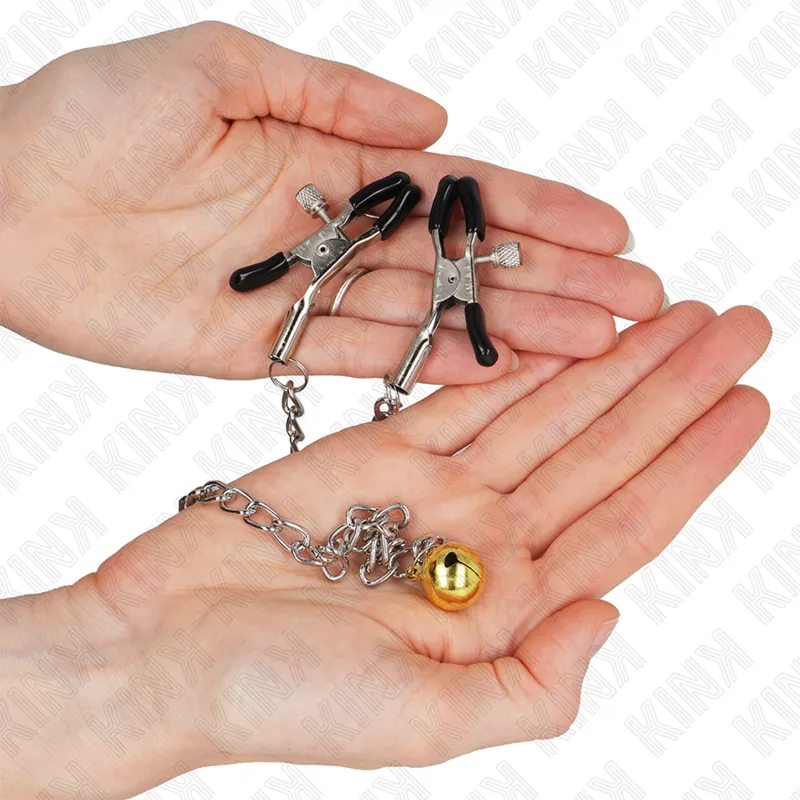 Kink - Chain Nipple Clamps With Bell 30 Cm