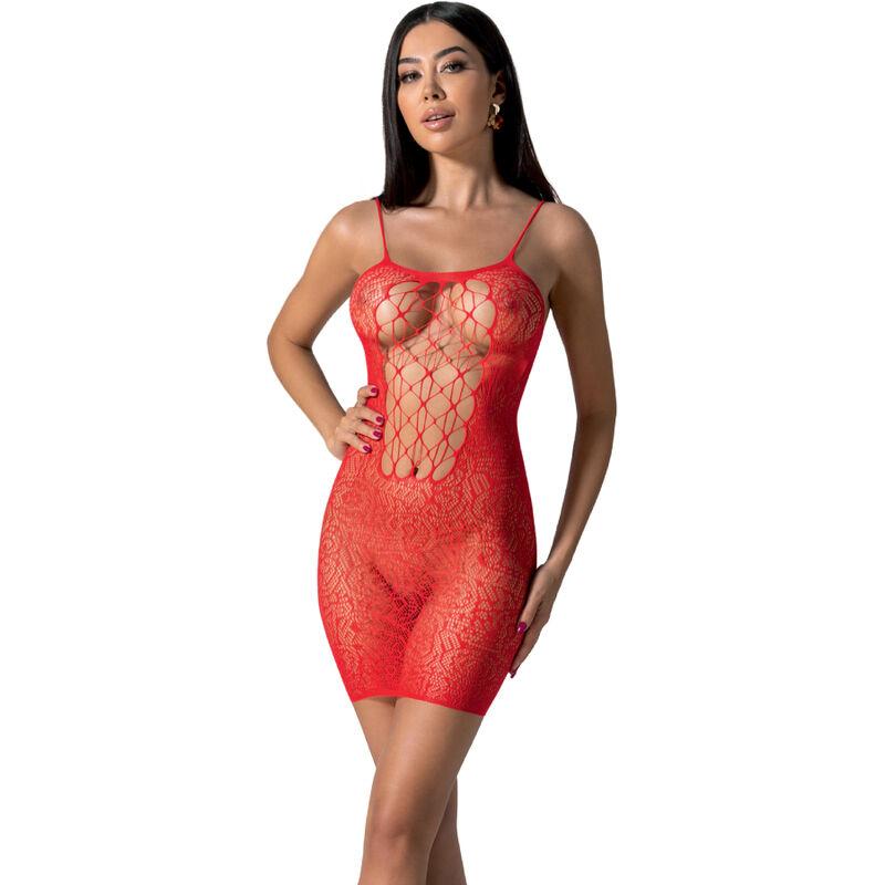 Passion - Bs096 Bodystocking Red One Size
