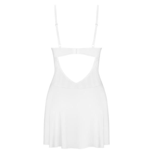 Obsessive - Alissium Chemise & Thong White M/L