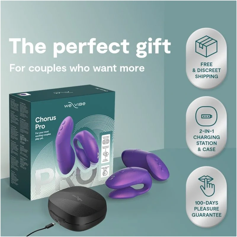 We-vibe - chorus pro premium couples vibrator cosmic purple 9