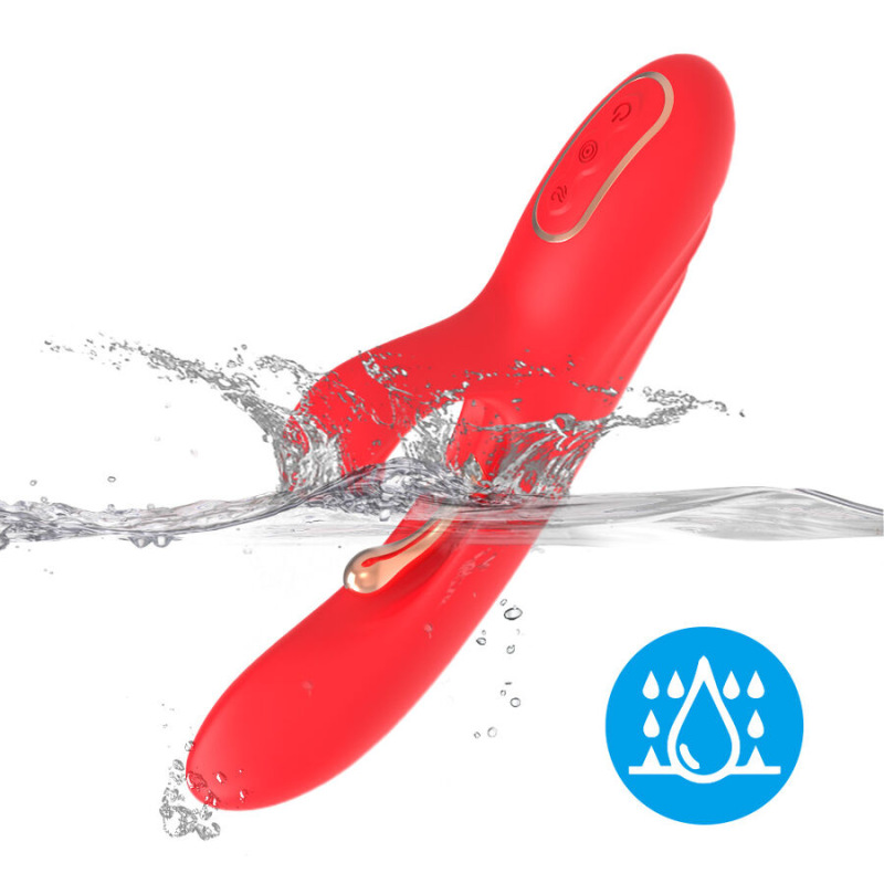Armony - g-spot and clitoris stimulator vibrator with oscillating tongue red 6