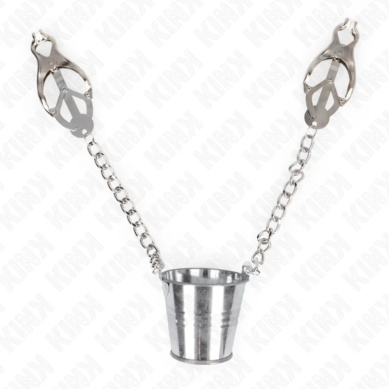 Kink - Nipple Clamps With A Bucket Silver