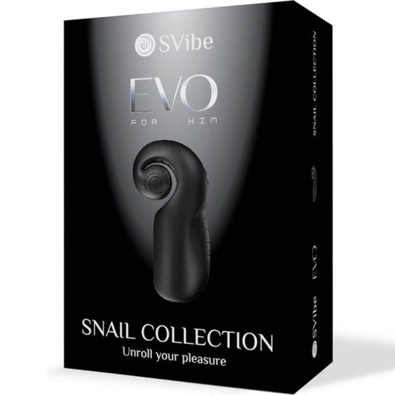 Snail vibe - evo for him male masturbator slide n'roll black 6