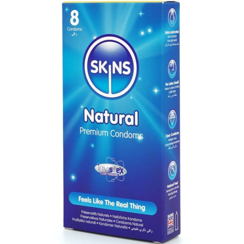 Skins - natural premium condoms pack 8 1