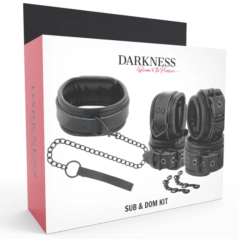 Darkness Leather And Handcuffs Black 9