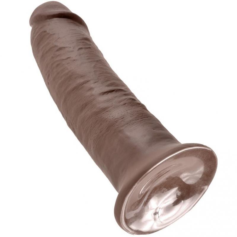 King Cock 10" Cock Brown 25.4 Cm