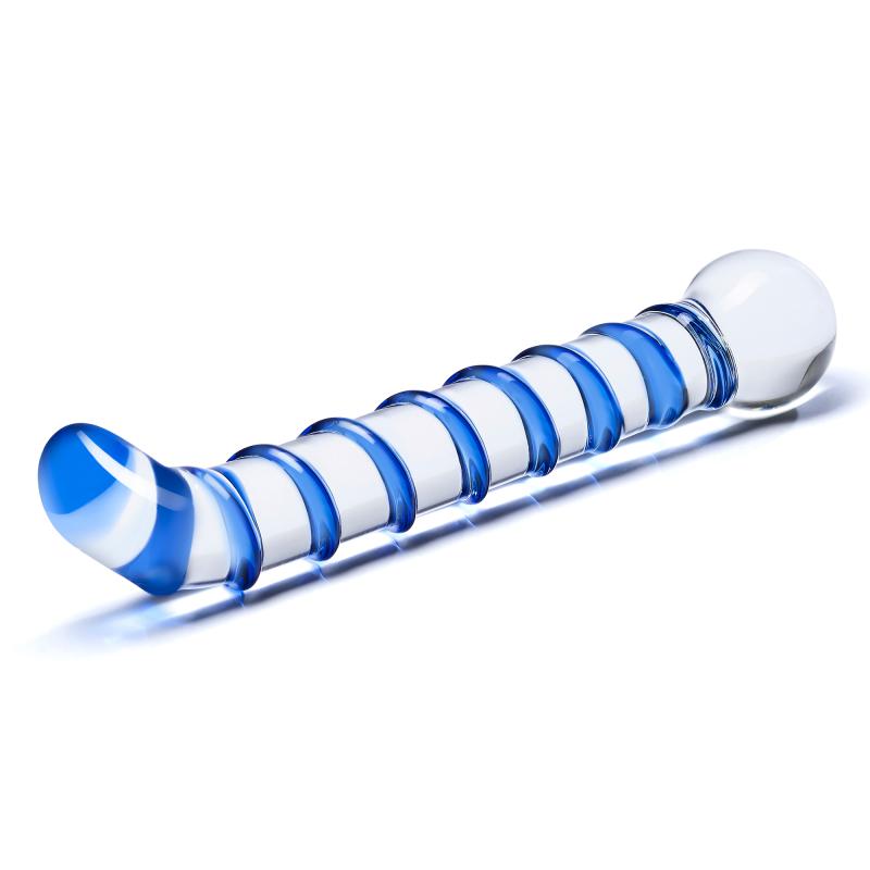 Glas - Mr. Swirly G-Spot Glass Dildo - Sklenené Dildo 2