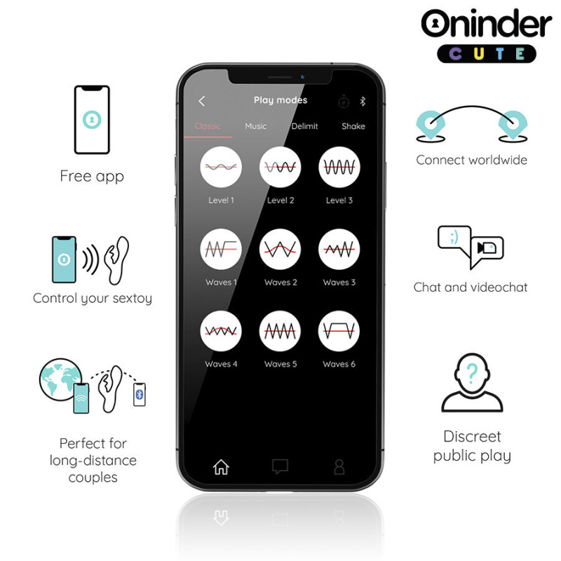 Oninder cute - love bunny g-spot clitoral vibrator - free worldwide app 3