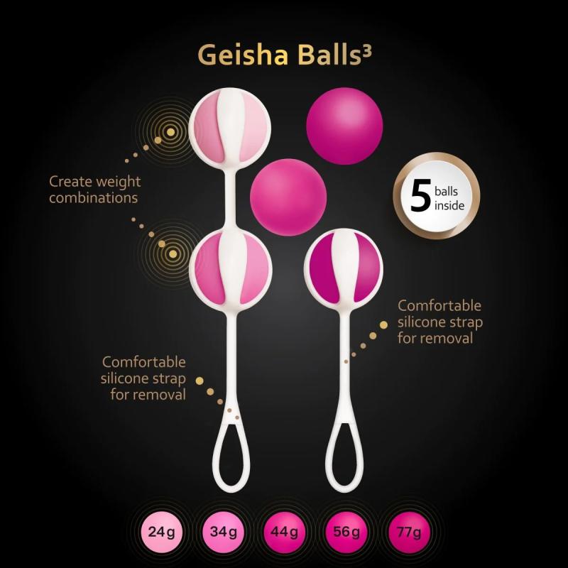 Gvibe - Geisha Balls 3 Sugar Pink