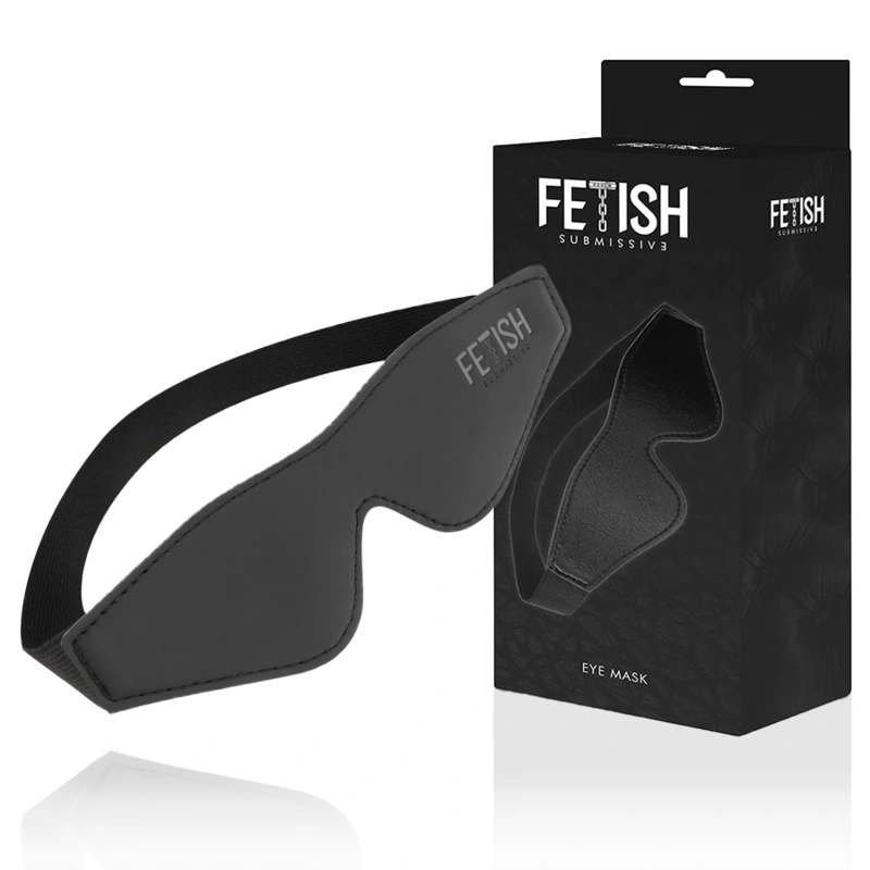 Fetish Submissive Mask Vegan Leather - Maska Na Oči 3