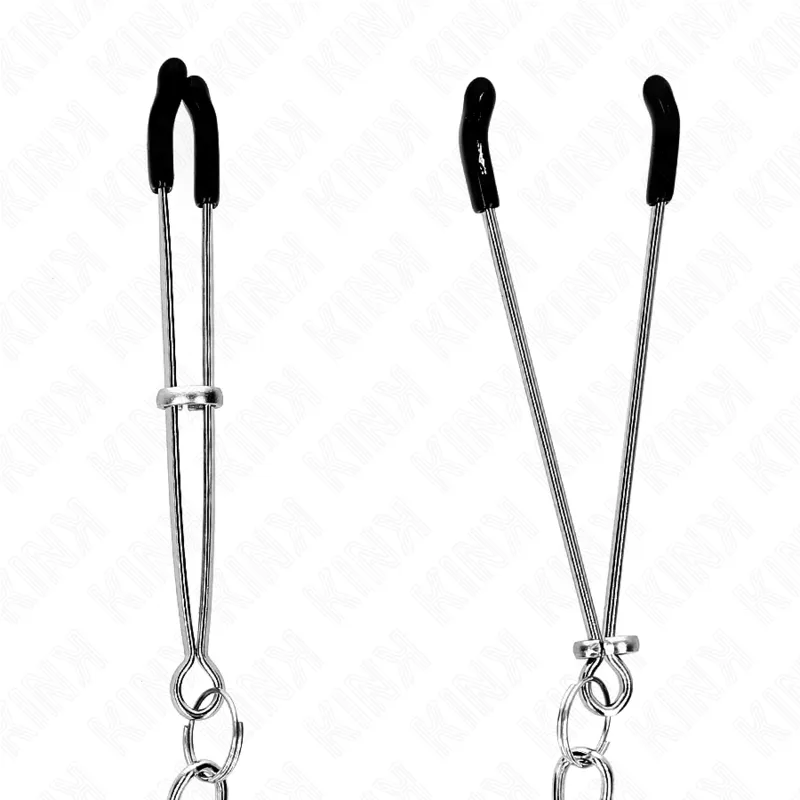 Kink - Thin Nipple Clamps With Thick Chain 30 Cm