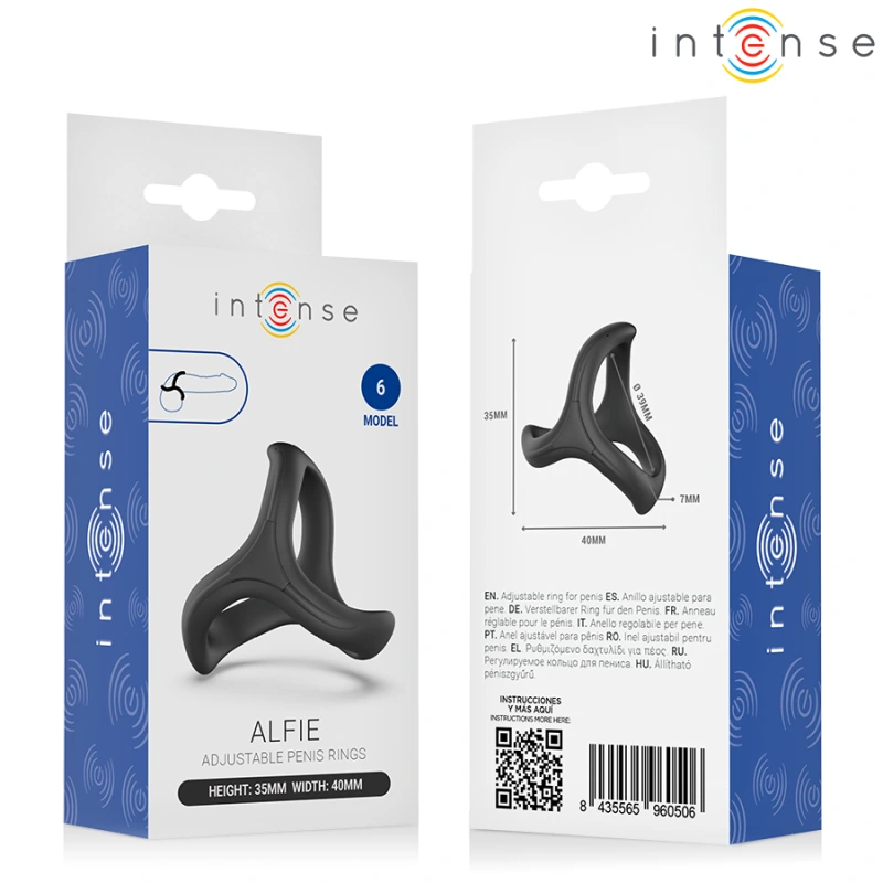 Intense - alfie adjustable triple penis ring model 6 4