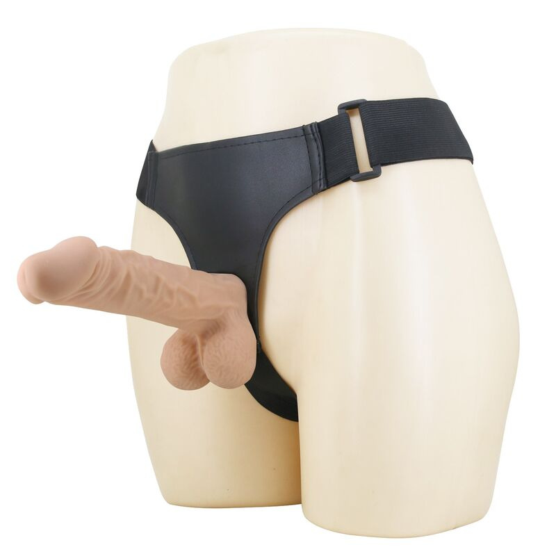 Pretty love - jolyon harness with flexible dildo 22 cm Ø 4.8 cm natural 7