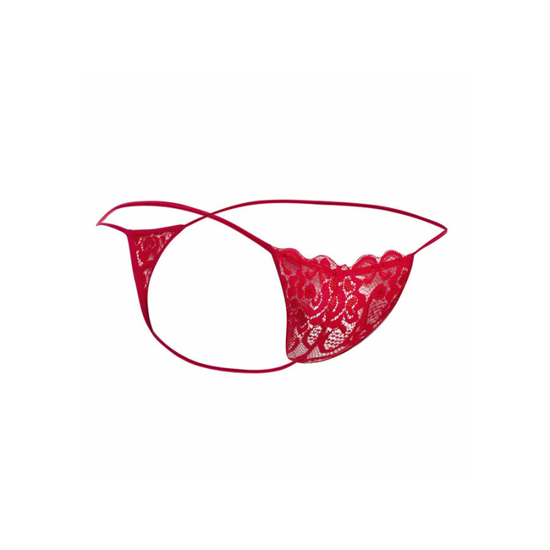 Mob - red lace thong size l/xl 4