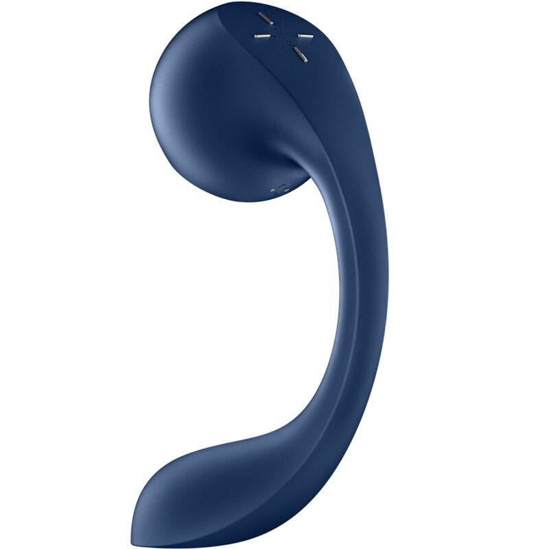 Satisfyer - pro+ wave 4 g-spot & air pulse stimulator free app dark blue 1