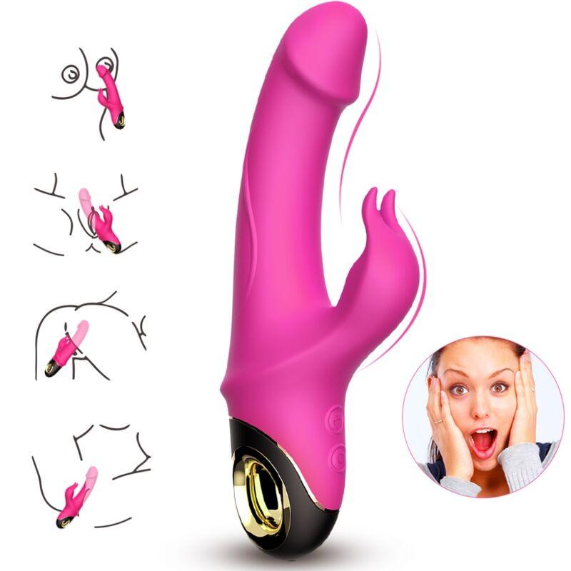 Armony - Meteror Dildo Vibrator Rabbit Rotator Fuchsia 1