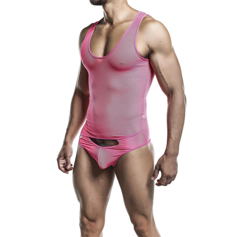 Mob - transparent pink bodysheer size l/xl 1