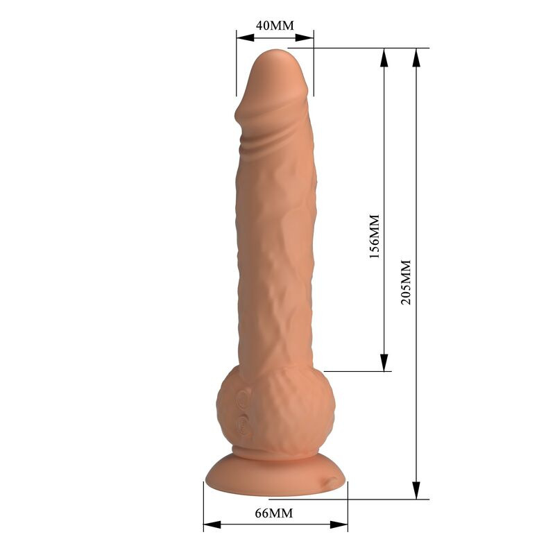 Pretty love - eren thrusting vibrating dildo 20.5 cm Ø 4.5 cm natural 7