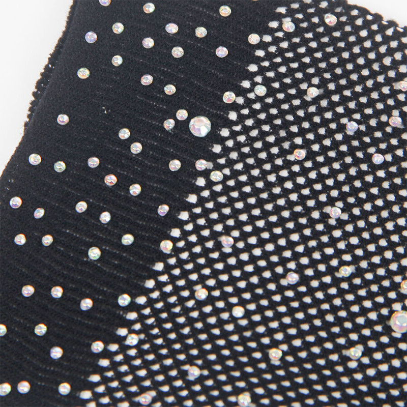 Subblime - 957469shine transparent gloves black s/m 4