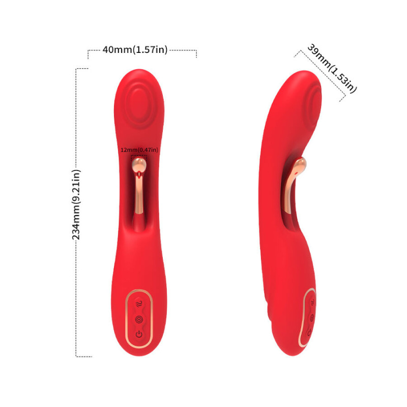 Armony - vibrator with oscillating tongue red 7