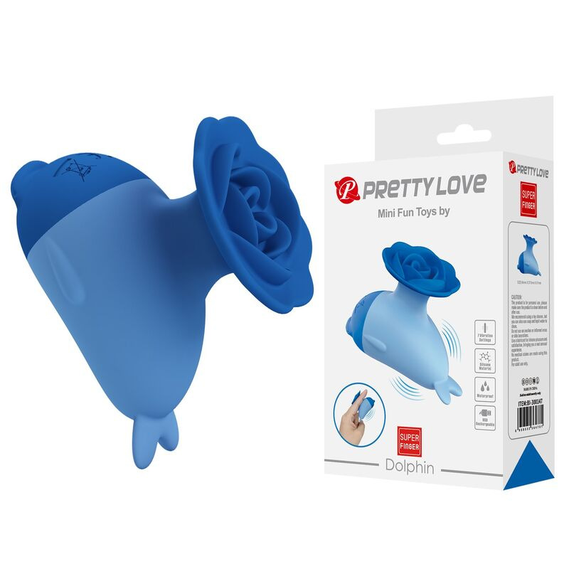 Pretty love - dolphin mini usb rechargeable vibrator 8