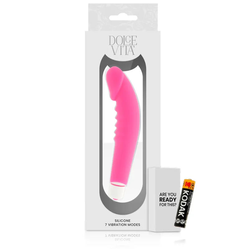 Dolce Vita  Realistic Pleasure Pink  Silicone 4