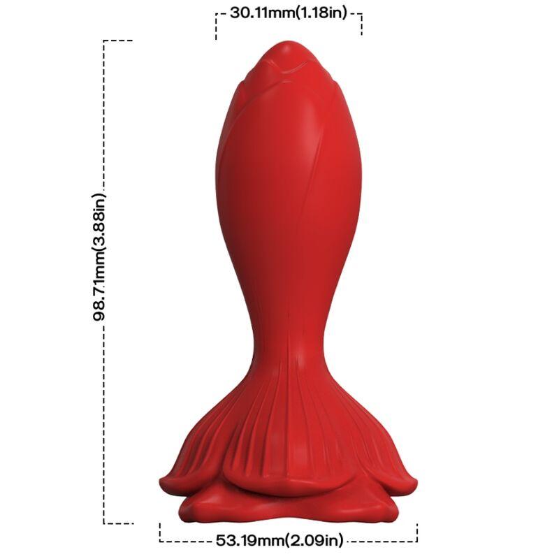 Armony - Pink Vibrator &Amp; Anal Plug Small Remote Control Red