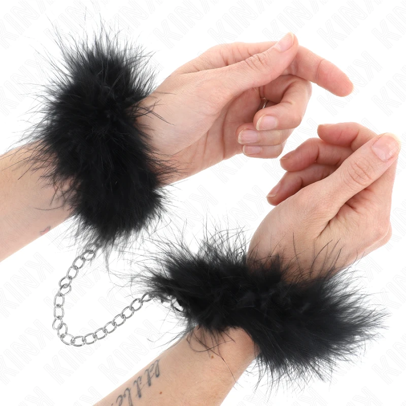 Kink - mini feather hand cuffs