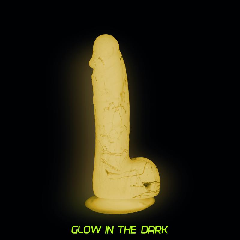 Addiction - Brandon 7.5 Inch Pink Glow In The Dark 5