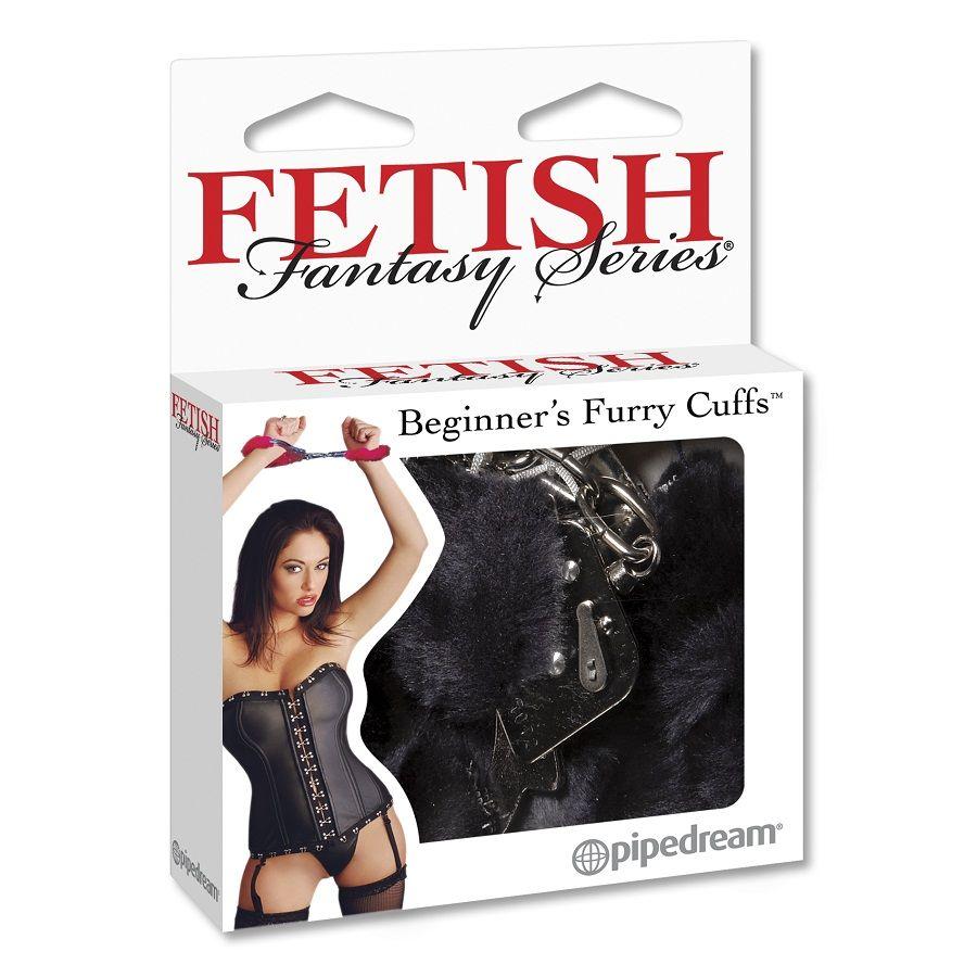 Fetish Fantasy Furry Cuffs Black - Putá