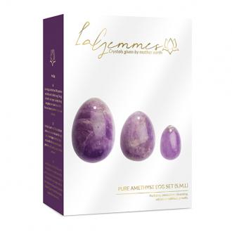 La Gemmes - Yoni Egg Set Pure Amethist (L-M-S)