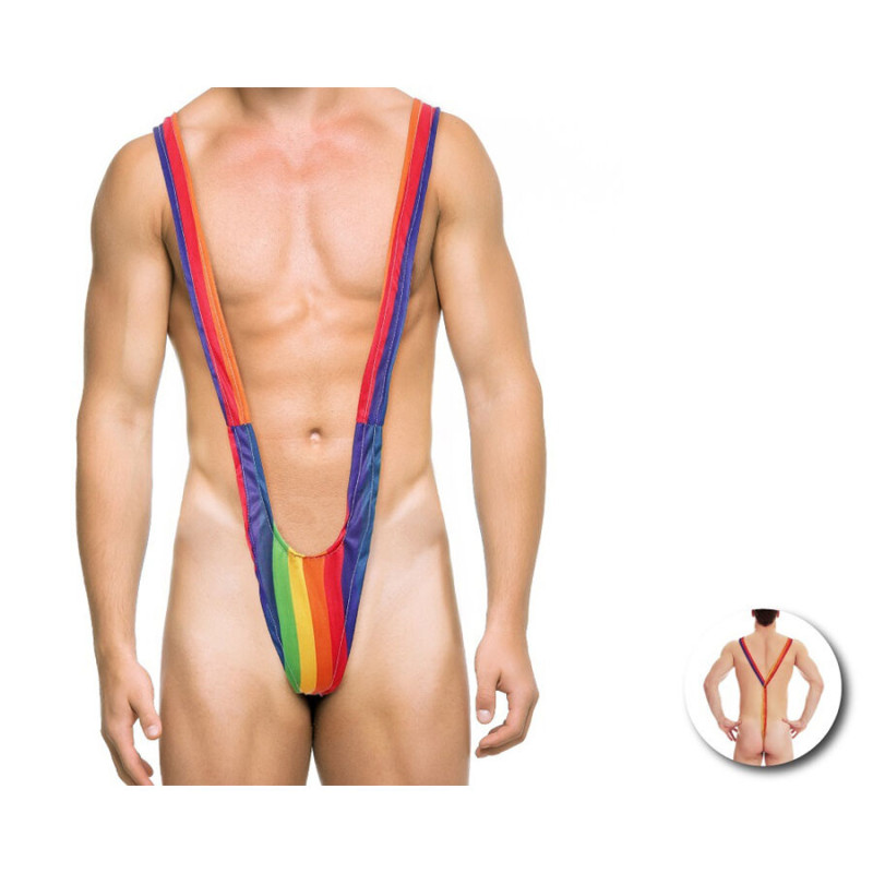 Pride - men's trikini rainbow flag