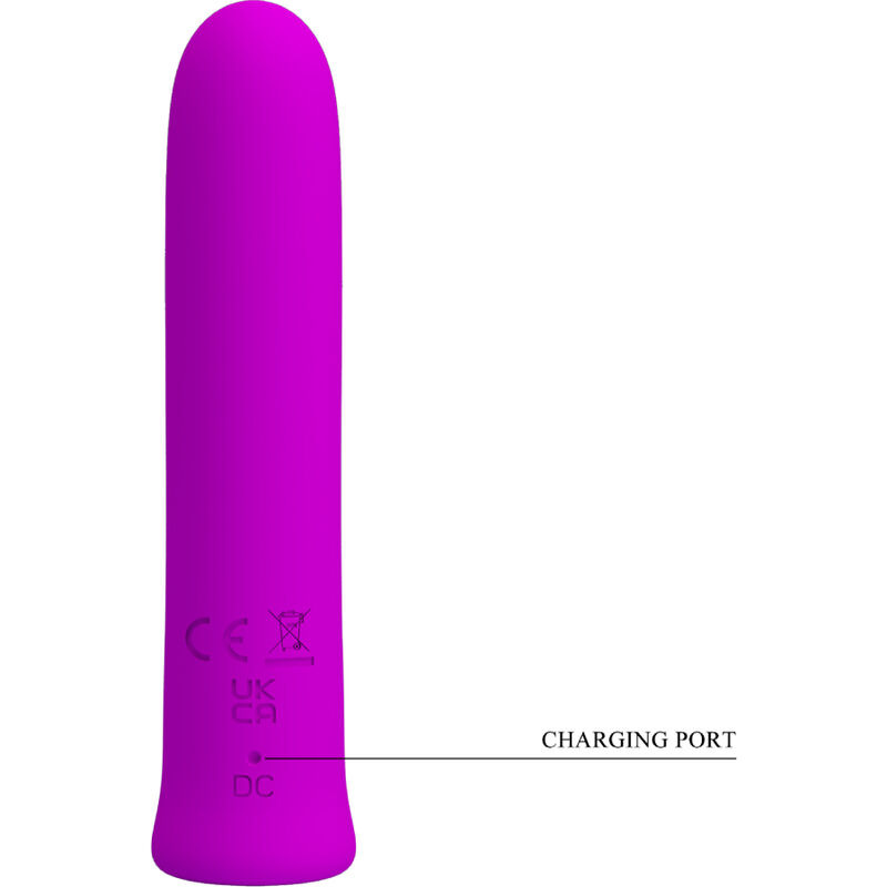 Pretty love - curtis mini super power vibrator 12 violet silicone vibrations 4