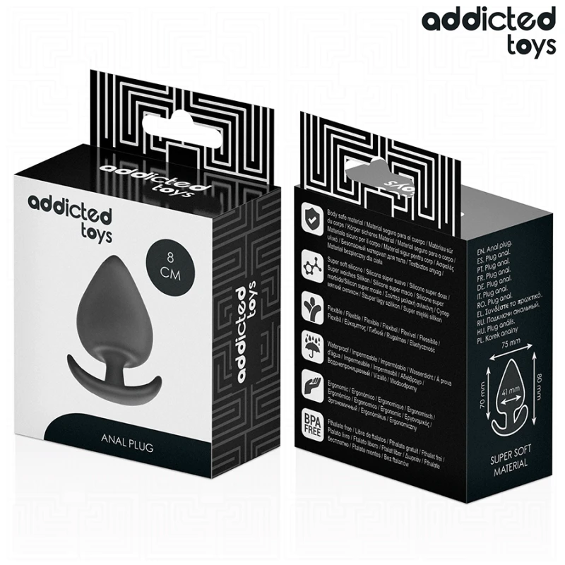 Addicted toys - anal plug silicone size l 8 cm 6