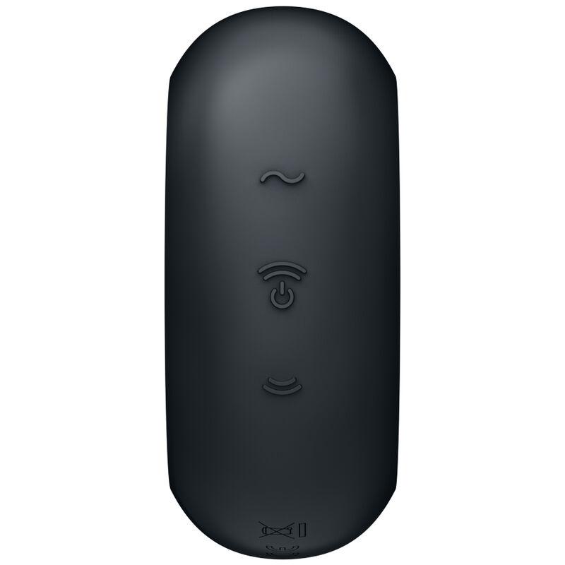 Satisfyer Pro To Go 3 Air Pulse Stimulator & Vibrator - Black - Stimulátor Klitorisu 3