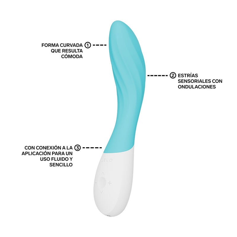 Lelo - mona twist rechargeable app-controlled g-spot vibrator lavender 2