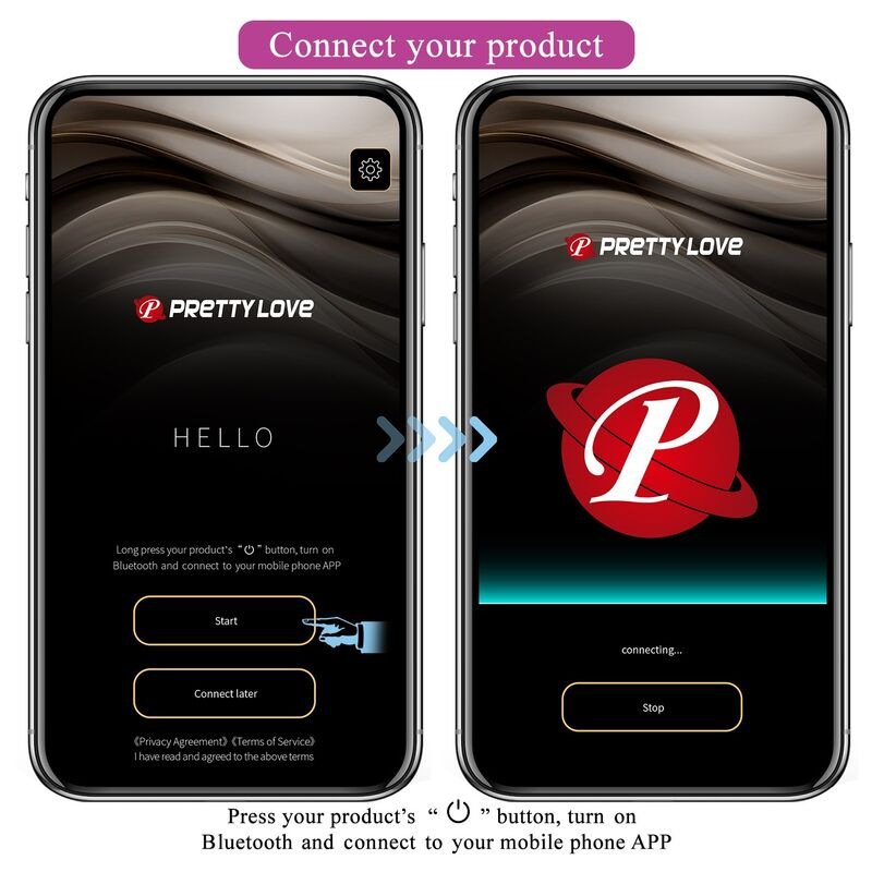 Pretty love - pulsen app control vibrating egg 12 functions usb rechargeable pink 12