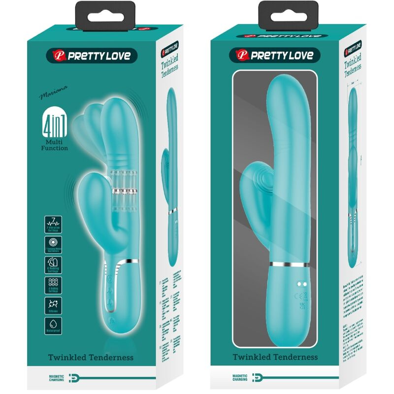 Pretty love - multifunction g-spot vibrator aqua green 3