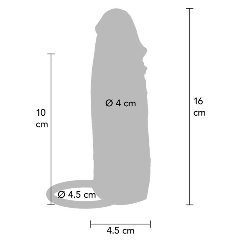 Get real - hydrated skin silicone vibrating penis sleeve caramel 16 cm 3