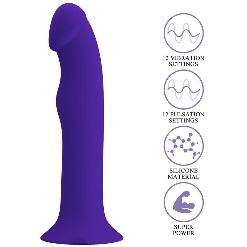 Pretty Love - Murray Youth Vibrating Dildo & Rechargeable Violet