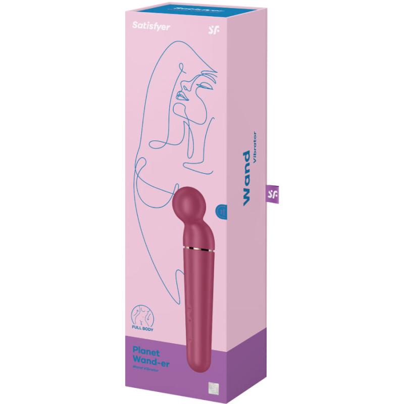 Satisfyer - Planet Wand-Er Vibrator Massager Berry - Masážna hlavica 5