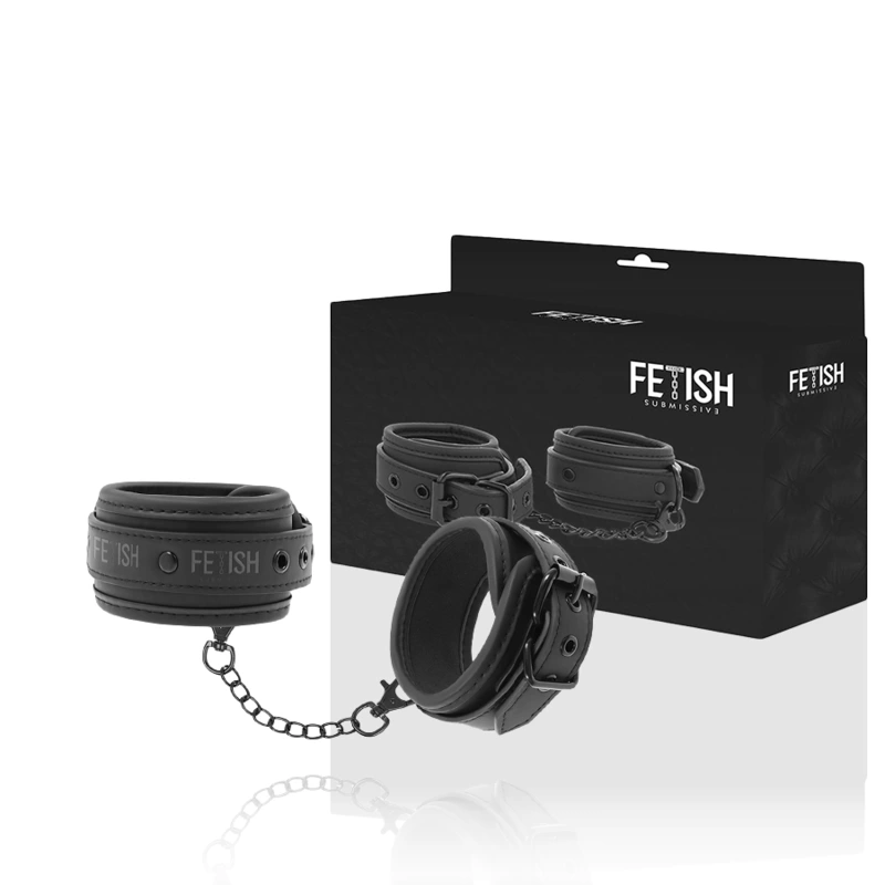 Fetish Submissive Ankle Cuffs Vegan Leather - Putá 8