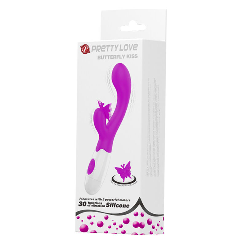 Pretty love - butterfly kiss 30 function rabbit vibrator purple 10